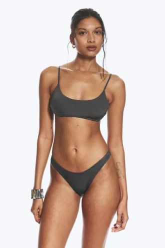 Brasilianischer Mini-Bikini-Slip – Dunkelgrau