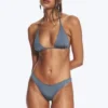 Brasilianischer Mini-Bikini-Slip – Staubblau – Schimmernd Brasilianischer Mini-Bikini-Slip – Staubblau – Schimmernd