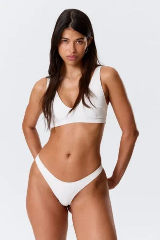 Brasilianischer Mini-Bikini-Slip – Weiß