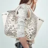 Canvas-Tasche mit Nieten – Dusty Light Mole Canvas-Tasche mit Nieten – Dusty Light Mole