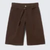 Cargoshorts aus Baumwolltwill mit niedriger Leibhöhe – Dunkelbraun Cargoshorts aus Baumwolltwill mit niedriger Leibhöhe – Dunkelbraun