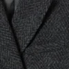 Carla Oversized-Jacke aus Wollmischung – Graues Fischgrätenmuster Carla Oversized-Jacke aus Wollmischung – Graues Fischgrätenmuster