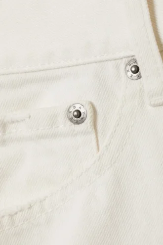 Carpenter-Jeans-Shorts mit niedriger Leibhöhe – Staubweiß