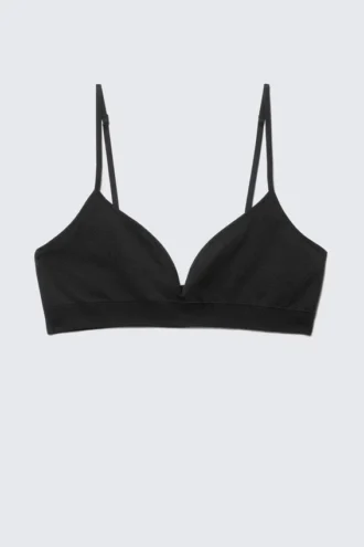 Cat Soft Seamless Triangle Bra – Schwarz