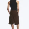 Chino-Shorts aus Baumwolle – Dunkelbraun Chino-Shorts aus Baumwolle – Dunkelbraun