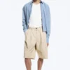 Chino-Shorts aus Baumwolle – Hellstaubbeige Chino-Shorts aus Baumwolle – Hellstaubbeige