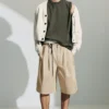 Chino-Shorts aus Baumwolle – Hellstaubbeige Chino-Shorts aus Baumwolle – Hellstaubbeige