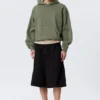 Chino-Shorts mit lockerer Passform und mittlerer Leibhöhe – Schwarz Chino-Shorts mit lockerer Passform und mittlerer Leibhöhe – Schwarz