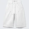 Cm X Lb Dunno White Unisex-Carpenter-Jorts – Weiß | Cheap Monday Gb