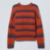Connor Pullover aus Wollmischung – Blau-rote Streifen Connor Pullover aus Wollmischung – Blau-rote Streifen