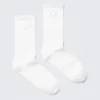 Crew-Socken mit Herzausschnitt – Weiß Crew-Socken mit Herzausschnitt – Weiß