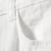 Crinkle-Hose mit niedriger Taille und lockerer Passform – Weiß Crinkle-Hose mit niedriger Taille und lockerer Passform – Weiß