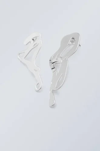 Curl-Ohrringe – Silber