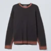Cypher Pullover mit Print – Pflaume/Koralle Cypher Pullover mit Print – Pflaume/Koralle