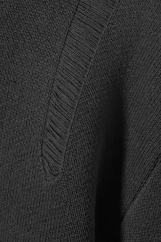 Daniel Relaxed Distressed Pullover – Dunkelgrau