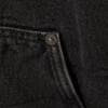 Denim-Fleecejacke mit Kapuze – Black Tie Denim-Fleecejacke mit Kapuze – Black Tie