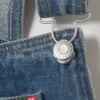 Denim-Latzhosen-Mini-Kleid – Sunset Blue – Mittelblau Denim-Latzhosen-Mini-Kleid – Sunset Blue – Mittelblau
