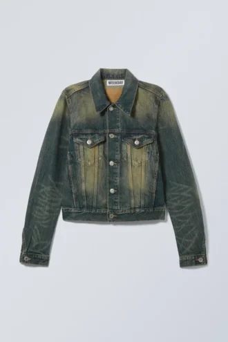 Denim-Truckerjacke in Regular-Fit – Carson Blue – Dunkelblau