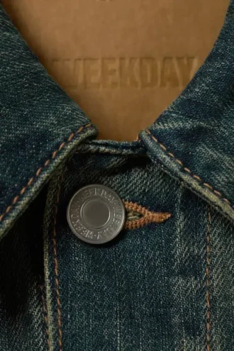 Denim-Truckerjacke in Regular-Fit – Carson Blue – Dunkelblau