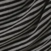 Drapiertes, asymmetrisches Minikleid mit langen Ärmeln – schwarz-grau gestreift Drapiertes, asymmetrisches Minikleid mit langen Ärmeln – schwarz-grau gestreift