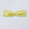 Drapiertes Bandeau-Bikini-Oberteil – Glänzendes Gelb Drapiertes Bandeau-Bikini-Oberteil – Glänzendes Gelb