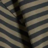 Drapiertes, figurbetontes T-Shirt – dunkelgrau gestreift Drapiertes, figurbetontes T-Shirt – dunkelgrau gestreift