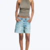 Drapiertes Neckholder-Oberteil – Dusty Mole Drapiertes Neckholder-Oberteil – Dusty Mole