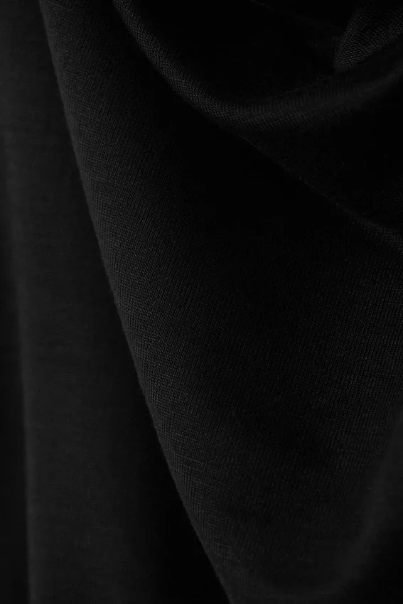 Drapiertes Neckholder-Top – Schwarz Drapiertes Neckholder-Top – Schwarz