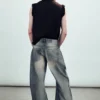 Drift Low Rise Loose Barrel Jeans – Mittelblau – Mittelblau Drift Low Rise Loose Barrel Jeans – Mittelblau – Mittelblau