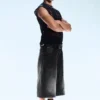 Dunno Unisex Loose Fit Carpenter Jorts – Black Web – Schwarz | Cheap Monday GB Dunno Unisex Loose Fit Carpenter Jorts – Black Web – Schwarz | Cheap Monday GB