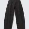 Dunno Unisex Low Rise Loose Barrel Jeans – Black Rinse – Schwarz | Cheap Monday Gb Dunno Unisex Low Rise Loose Barrel Jeans – Black Rinse – Schwarz | Cheap Monday Gb