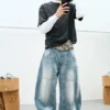 Dunno Unisex Low Rise Loose Barrel Jeans – Cloudy Blue – Mittelblau | Cheap Monday Gb Dunno Unisex Low Rise Loose Barrel Jeans – Cloudy Blue – Mittelblau | Cheap Monday Gb
