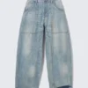 Dunno Unisex Low Rise Loose Barrel Jeans – Cloudy Blue – Mittelblau | Cheap Monday Gb Dunno Unisex Low Rise Loose Barrel Jeans – Cloudy Blue – Mittelblau | Cheap Monday Gb