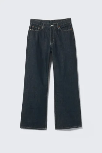 Dynasty Low Rise Loose Wide Jeans – Blue Rinse – Dunkelblau