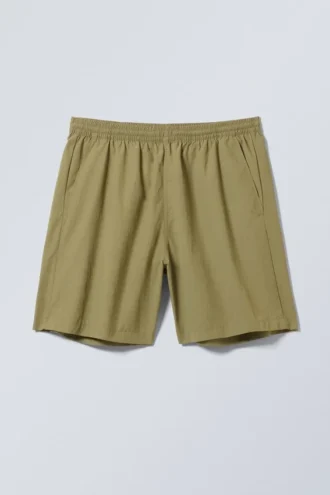 Ed Badeshorts – Khaki-Grün