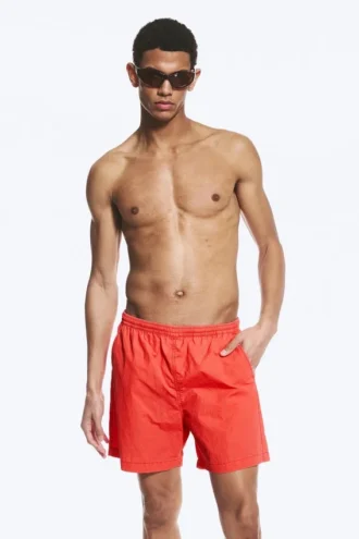 Ed Bleached Badeshorts – Rot