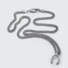 Edelstahl-Halskette mit Anhänger – Silber Edelstahl-Halskette mit Anhänger – Silber