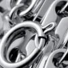 Edelstahl-Kettenhalskette – Silber