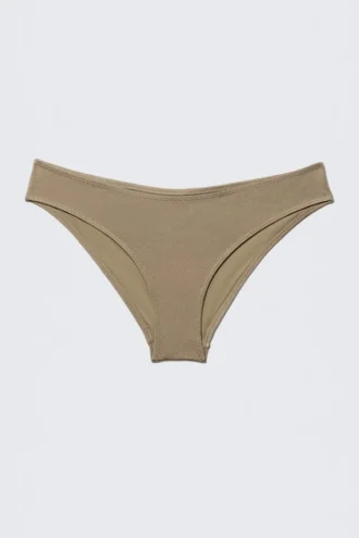 Einfarbige Bikinihose – Dusty Mole