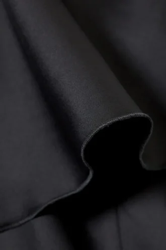 Elia Langes schulterfreies Kleid – Dunkelgrau