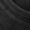 Eng anliegendes T-Shirt mit Rippstrick – Schwarz gewaschen Eng anliegendes T-Shirt mit Rippstrick – Schwarz gewaschen