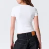 Enges Mini-T-Shirt – Weiß Enges Mini-T-Shirt – Weiß