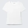 Enges Mini-T-Shirt – Weiß Enges Mini-T-Shirt – Weiß