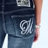 Fancy Booty Bei Low Rise Skinny Bootcut Jeans – Marble Blue – Dunkelblau | Cheap Monday Gb