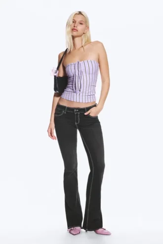 Fancy Booty Bei Low Rise Skinny Bootcut Jeans – Polly Black Print – Schwarz | Cheap Monday Gb Fancy Booty Bei Low Rise Skinny Bootcut Jeans – Polly Black Print – Schwarz | Cheap Monday Gb