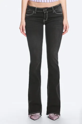 Fancy Booty Bei Low Rise Skinny Bootcut Jeans – Polly Black Print – Schwarz | Cheap Monday Gb Fancy Booty Bei Low Rise Skinny Bootcut Jeans – Polly Black Print – Schwarz | Cheap Monday Gb
