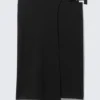 Faustina C Mid Rise Side-Buckle Pencil Rock – Schwarz Faustina C Mid Rise Side-Buckle Pencil Rock – Schwarz