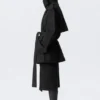 Faustina C Oversized-Trenchcoat mit doppelter Knopfleiste – Schwarz Faustina C Oversized-Trenchcoat mit doppelter Knopfleiste – Schwarz