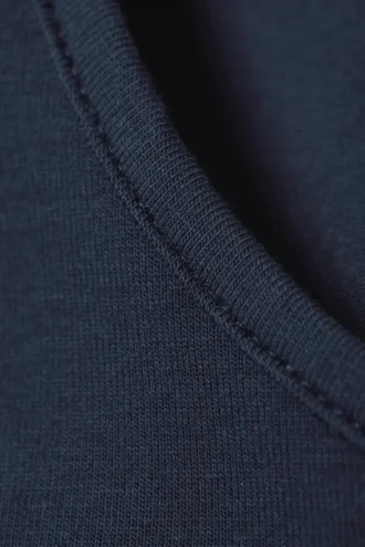 Figurbetontes Baumwoll-Tanktop – Dunkelblau