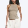 Figurbetontes Tanktop aus Baumwolljersey – Light Mole Figurbetontes Tanktop aus Baumwolljersey – Light Mole